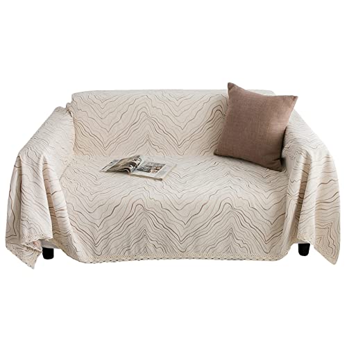 Couverture en chenille couvre-lit léger confortable plaid bleu 180x360