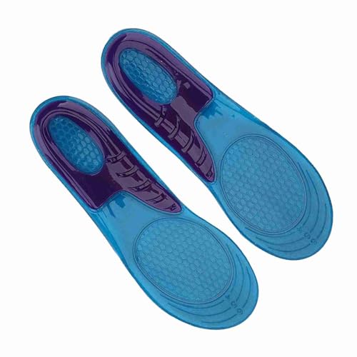 BAFOVY Silicone Velvet Sports Shoe Pads Anti-Slip Insoles for Running Climbing with Customizable Fit Gradient Thickness (S 33-37)