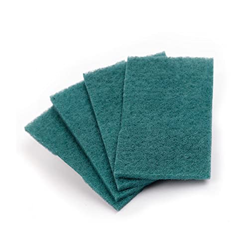 Image of Generic Fine Multi-Scrubber, 4 Count, Heavy Duty, Utility Sponge, Green, For Glass, Plastic, Stainless Steel, Porcelain, Wood, Stone, Ceramic, Vinyl, Aluminum, Melamine