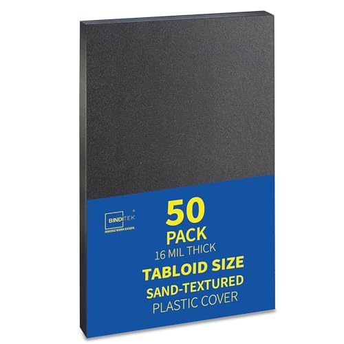 Image of Binditek 16 Mil Sand-Textured Binding Covers, 11 x 17 Inches, Navy, 50 Pack