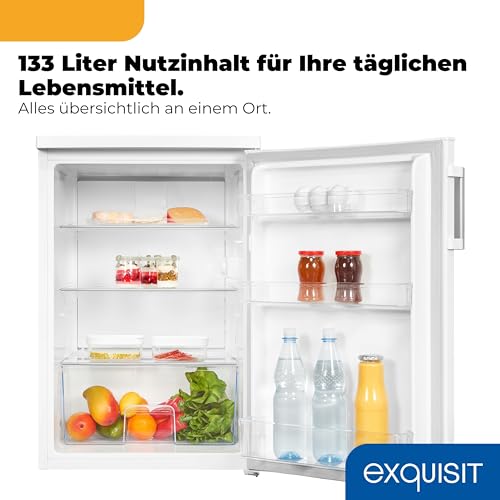 Foto von Exquisit 133l Kühlschrank ohne Gefrierfach - Standkühlschrank in Weiß