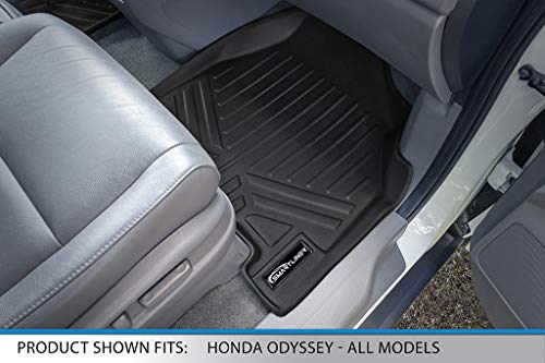 Maxliner Floor Mats 3 Rows And Cargo Liner Set Black For 2011-2017 Honda Odyssey #TOP2