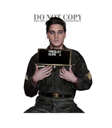 Póster artístico de Elvis Presley de 11 x 15 pulgadas, música legendaria de EE. UU.