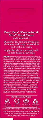 Burts Bees Watermelon & Mint Hand Cream, 1 OZ