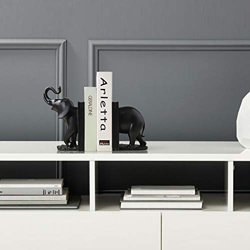 Wll-Dp Nordic Style Creative Elephant Book Ends For Heavy Books, Shelves School Office Home Decorative Bookends, Book Stoppers Bookend Supports 1 Pair #TOP3
