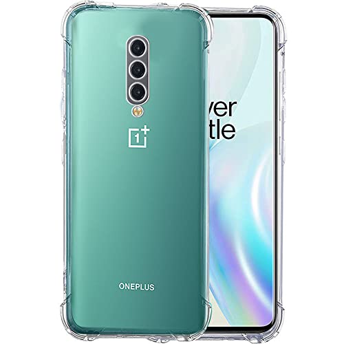 Image of TheGiftKart Crystal Clear Back Cover Case for OnePlus 8 | Raised Bumps for Camera & Screen Protection | Ultra Clear Soft Silicone Back Cover Case for OnePlus 8 (TPU, Transparent)