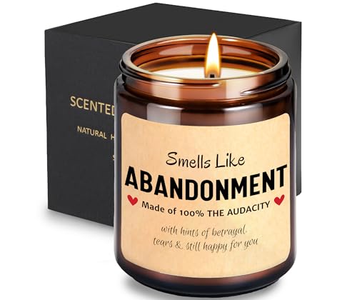 Smells Like Abandonment Candle, Moving Away Gift, Coworker Goodbye Gifts