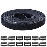 Facile à utiliser : coupez les sangles selon vos besoins, passez l'une d'elles au milieu de la boucle en plastique et collez-les ensemble, tirez les sangles fermement et bouclez l'autre extrémité sur le produit, et le regroupement est complet.