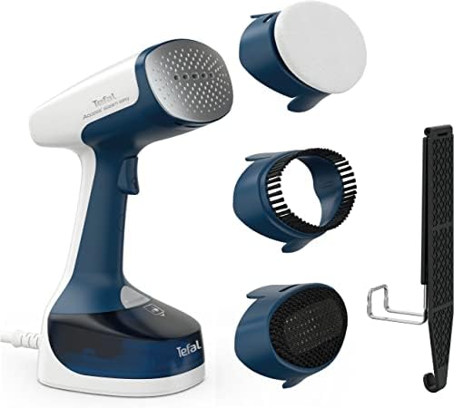Tefal Access Steam Easy Dampfbürste, 15 Sekunden Aufheizzeit, 1400 Watt, bis zu 25 g/Min., 150 ml Wassertank, Dampfglätter, 8 Min. Steamen, 2,6 m Netzkabel, inklusive Zubehör, weiß