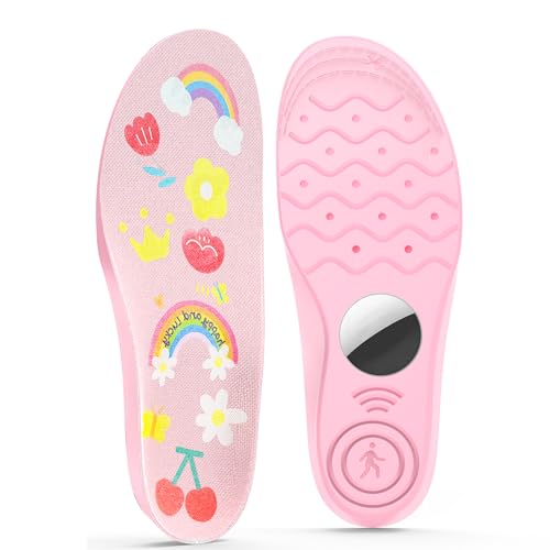 Semelles avec Airtag pour localiser votre famille enfants et seniors rose 210mm
