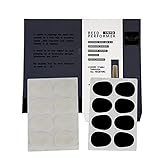 ROFFEE Alto/Tenor Saxophone Mouthpiece Cushions Patches Pads,2 Packs 0.8mm (8 PCS black&8 PCS...