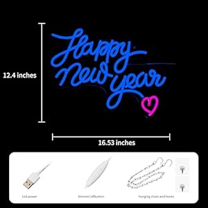 Happynewyearneonsignnewyearneonlightforwalldecorletterledneonsignblueledneonlightholidayneonsignsforbedroombackyardcafeclubmalldecor Urban Country Home Decor Happy new year neon sign new year neon light for wall decor letter led neon sign blue led neon light holiday neon signs for bedroom backyard cafe club mall decor urban country home decor