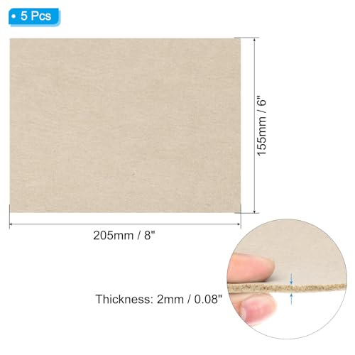 Base de fieltro para lámpara PATIKIL rectangular de 8x6 pulgadas y 2 mm de grosor color caqui 3