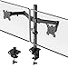 Produktbild PUTORSEN 13"-32" Monitor Tischhalterung für 2 Monitore Monitorhalterung Monitorständer Schwenkbar Neigbar Höhenverstellbar Bildschirmständer Tisch Ständer Monitorhalterungen VESA 75x75 100x100mm