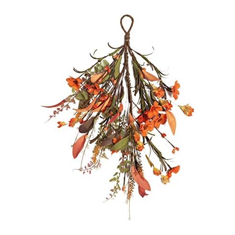 NeoL'artes Fall Colorful Daisy Door Swag Wreath Thanksgiving Decor Cover