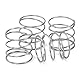 GUNGY Druckfeder Edelstahl Feder Druckfedern 20mm Drahtdurchmesser 1mm Außendurchmesser 20mm Länge 20mm Maximale Federkraft 0,6kg 4 Stück
