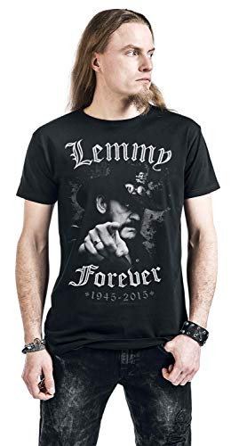 Motörhead Lemmy – Forever Homme T-Shirt Manches Courtes Noir Regular/Coupe Standard - Les Beatles, Paul McCartney, John Lennon, RIngo Starr, George Harrison Motörhead Lemmy - Forever Homme T-Shirt Manches Courtes Noir Regular/Coupe Standard – Image 6