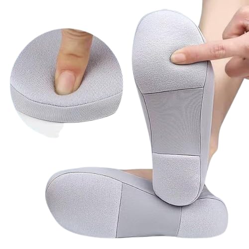 Foam Socks for Women | No-Show Liner Socks | Ultra Low Cut Invisible Socks | Non-Slip Grip Cotton Flat Socks | Free Size | Pack of 1 Pair | Multi-Colour-image-33