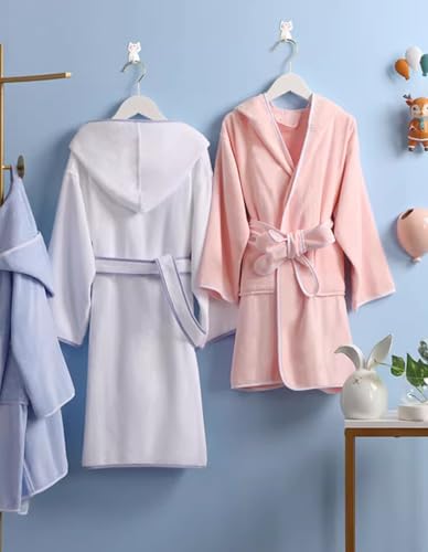 Boys Girls Bathrobe Soft Towel Hooded Robe Kids Cotton Robes Spa Robes Sleepwear for Kids2