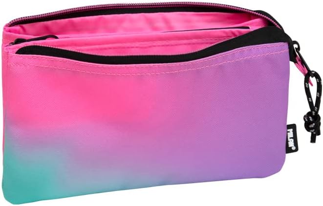Sunset Pencil Case 5 Compartments, Pink Milan®, 22 x 12 x 4 cm - Image 3