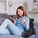WhooLoo Reading Pillow Sitting Up in Bed Backrest Support Large Adult Back Wedge Watching TV Bedrest Gerd Heartburn Recovery Snoring Made in The USA 100% Memory Foam w/Removable Washable Cover
