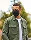 Oscar Apparels Wiederverwendbare Stoffmaske, 100% BCI Baumwolle mit elastischer Schlaufe, Schwarz, Erwachsene (10er Pack)