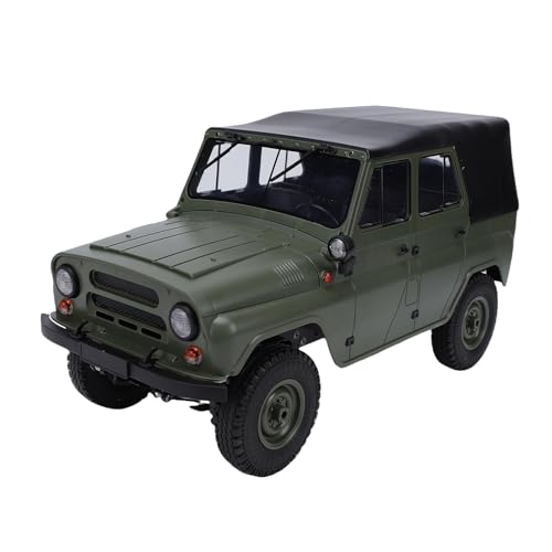 SPYMINNPOO 1/12 RC Truck, 2.4GHz High Speed Remote Control Racing Car Removable Roof with DIY Light Kit for Hobbyists (Green)