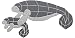 Manatee & Calf Ceramic Swimming Pool Mosaic (41