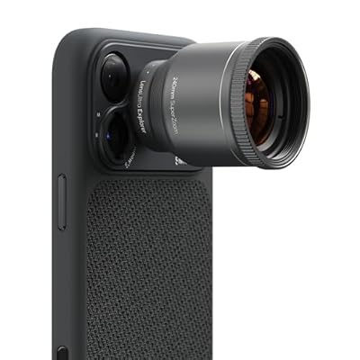 ShiftCam LensUltra 240mm Super Zoom Phone Telephoto Lens – Fluorite Glass Mobile Camera Lens for Wildlife, Observing Birds, Sports & Concert Photography (240mm Telephoto Lens)