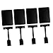8 Pcs Supermarket Advertising Folder Label Rack Rotating Display Stand Swivel Clips Plastic Tags Blackboard Tags Clips Holder Stand Plastic Hangers Basket Food Abs Adjustable