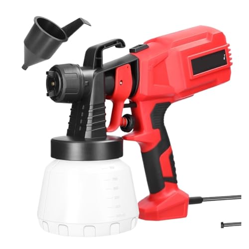 Electric Paint Spraying Machine 800ml Large Capacity Paint Bottle Detachable Multifunctional High Pressure Paint Sprayer for Fences Sheds Diy Painting