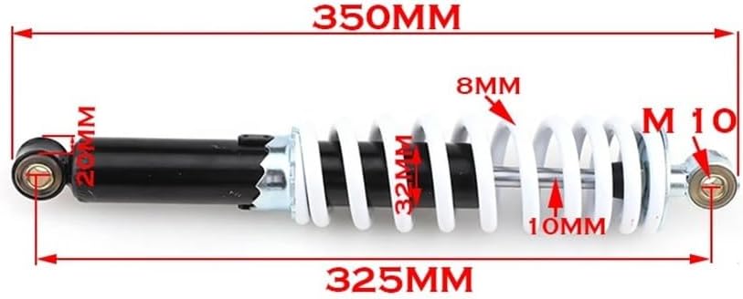 305mm 325mm Motorcycle Front Absorber Fall Protection FIT For ATV Quad Buggy Go Kart Vehicle(325mm)