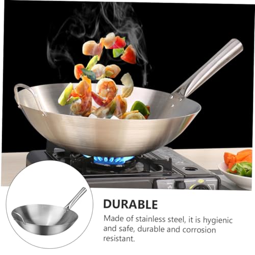 Wok de Acero Inoxidable con Mango Ergonómico Cabilock miniatura 3