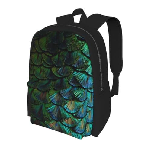 Sac à dos ordinateur d'école paon avec 15 compartiments - 7