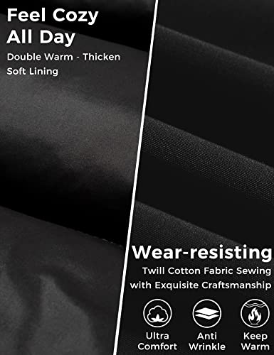 Wantdo Women's Thick Down Coat Hooded Long Winter Jacket With Fur Trim Black S #TOP3