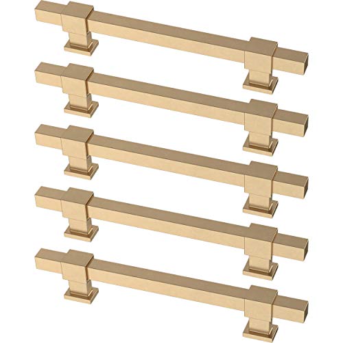 Franklin Brass Square Bar Adjustable Cabinet Pull, 1-3/8" To 6-5/16" (35-160Mm), 5-Pack, Champagne Bronze P44368-Cz-B , 2.05 Pounds (Pack Of 5) #TOP5