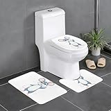 Profitez d'une couverture polyvalente avec un ensemble de 3 pièces conçu en forme de tapis de bain : un grand tapis rectangulaire pour une utilisation générale, un tapis contour en forme de U qui épouse la base de votre toilette, et un couvercle en forme de O pour un look poli. Parfait pour les salles de bains principales, les maisons de vacances ou les suites d'invités.