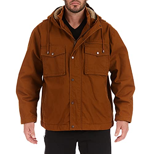 Image of Smith's Workwear Mens Sherpa-lined Duck Work JacketWork Jacket