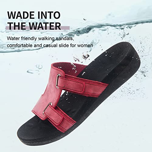 Megnya Orthotic Arch Support Slides For Women, Ortho Sandals For Back Pain, Comfortable Pronation Slide Sandals For Outdoors Bordeausize 9 #TOP7
