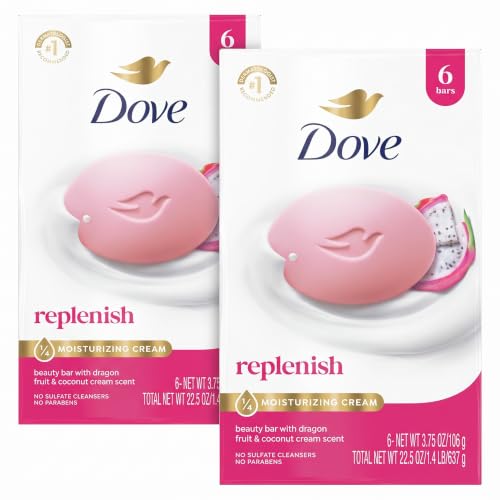 Dove Bar Soap Dragon Fruit for Deep Nourishment for Calm,Replenished Skin 3.75 oz,(Pack of 12) - image 1