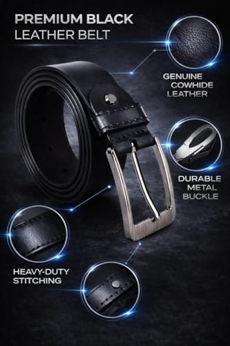 Image of Yadava Gift for Man - Leather Wallet & Belt Combo