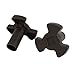 Ruilogod Acoplador de plástico para horno de microondas 28 mm de altura 2 piezas Color del café