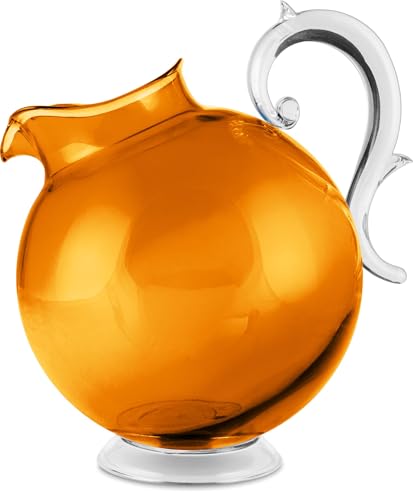 BACI MILANO Brocca trasparente linea AQUA ARANCIONE acrilico 2,25 lt