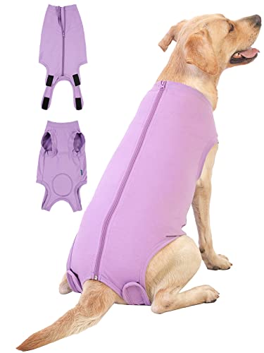 Image of Dog Surgery Recovery Suit - After Spay, Abdominal Wounds Post Surgical Recovery, Anti Licking Breathable Dog Onesies for Small, Medium & Large Pet, Alternative Bandages Cone E-Collar