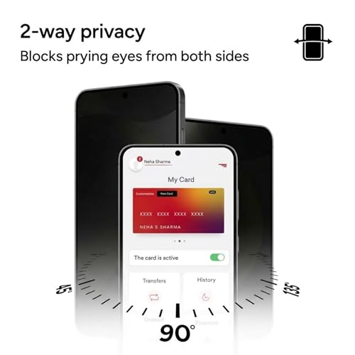 Image of Casecandy - (Pack of 2 Privacy Screen Protector for Samsung S23 Ultra /S22 Ultra | Privacy (Anti Spy) Screen Protector Guard for Galaxy S23 Ultra /S22 Ultra - Fingerprint Working /HD