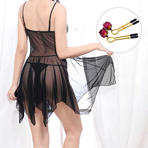 ARTIBETTER 1 par de Clipes de Mamilo Anéis de Mamilo Não Perfurantes Ajustáveis ??Braçadeiras de Mam