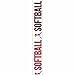 Offray Girls Sports Craft Ribbon, 7/8-Inch x 9-Feet, Softball