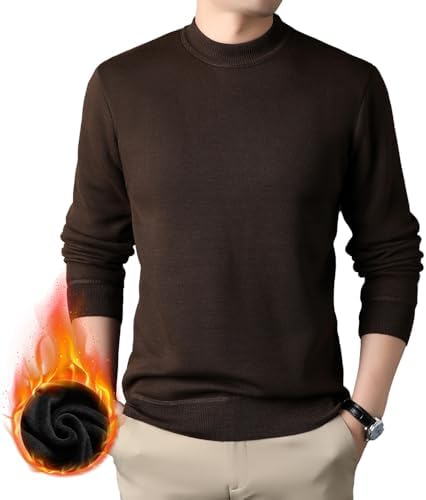 （21:00時点） [DMFU] セーター メンズ ハイネック ニット タートルネック 無地 裏起毛 厚手 秋 冬 大きいサイズ