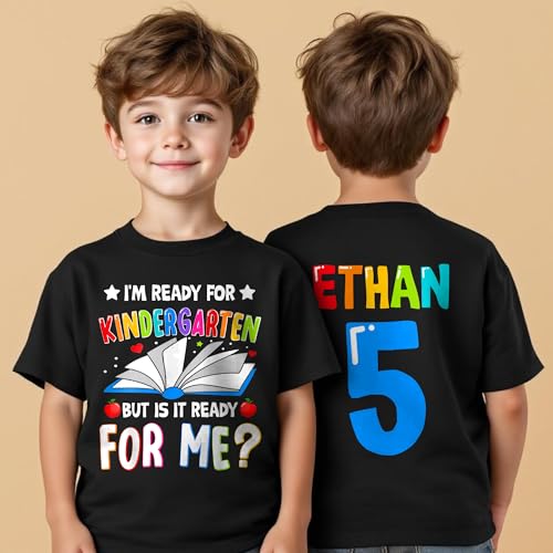 Costomized Im Ready to Crush Kindergartens Tshirts, Back to School Shirt Boys, First Day of School Shirt Kids4