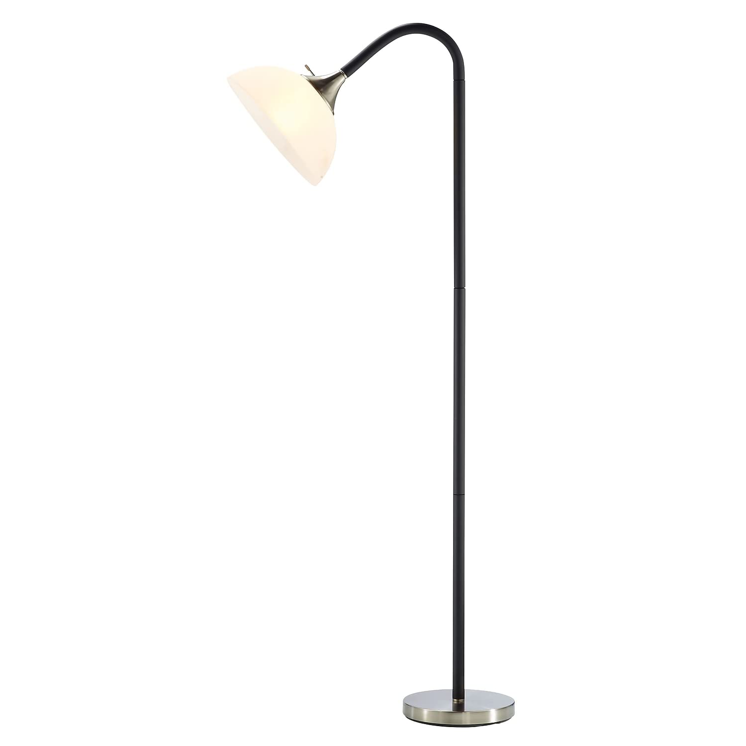 Photo 1 of Adesso 7007-01 Gander Floor Lamp, 71 in, 150 W Incandescent/equiv. CFL, Black Foam, 1 Floor Lamp